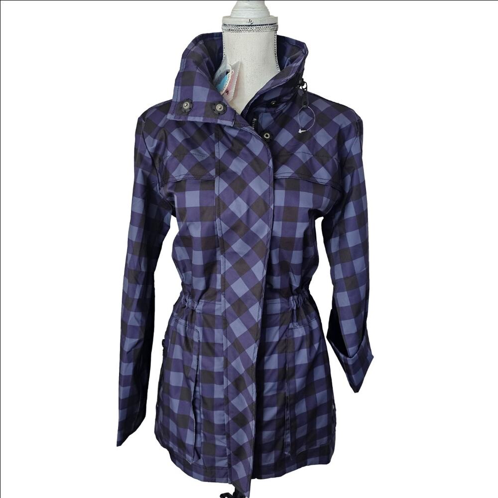 Anorak Women Multicolor Plaid Wear-all Utility Jacket Size M